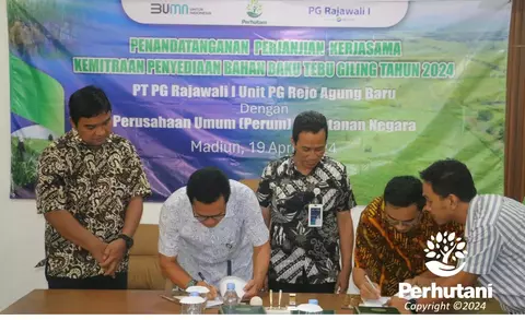 Perhutani Kerja Sama dengan PG Rajawali I Dukung Swasembada Gula