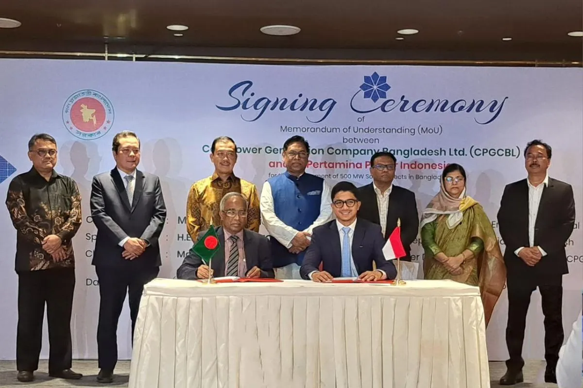 Pertamina NRE Kembangkan Energi Terbarukan di Bangladesh