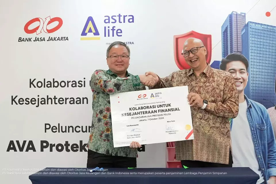 Astra Life dan Bank Jasa Jakarta Jalin Kerja Sama Bancassurance