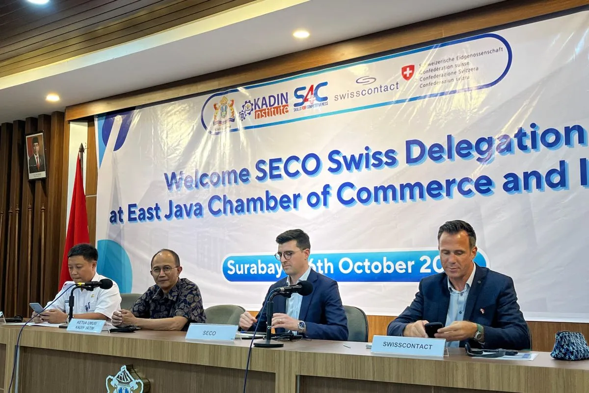 Kadin Jatim dan Swiss Dukung Kembangkan SDM Melalui Vokasi