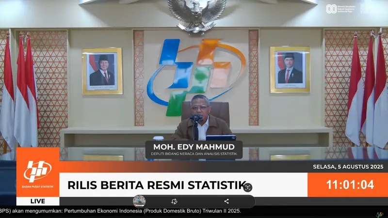 BPS : Semester I-2025 Ekonomi Tumbuh 5,12 Persen Ditopang Konsumsi Rumah Tangga