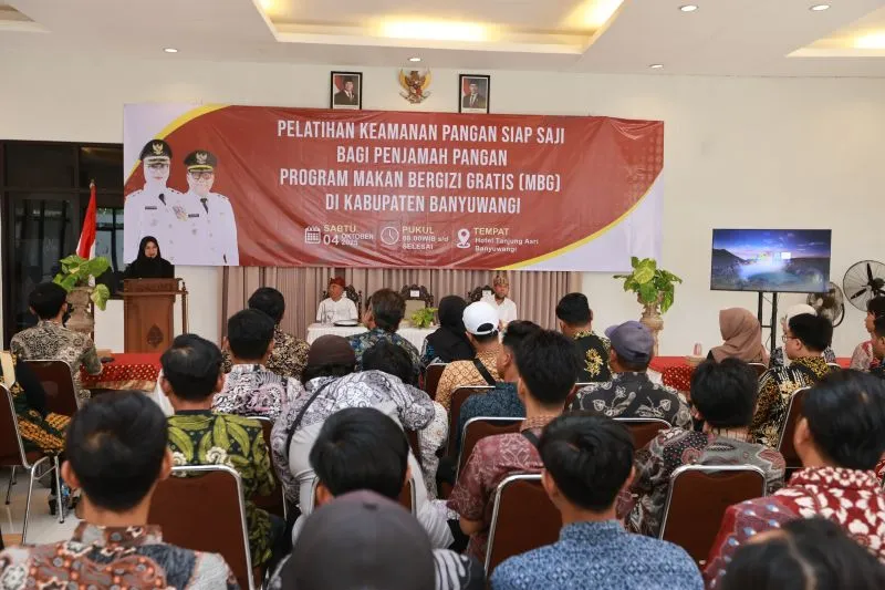 Kegiatan pelatihan keamanan pangan kepada 150 orang pengelola Satuan Pelayanan Pemenuhan Gizi (SPPG)