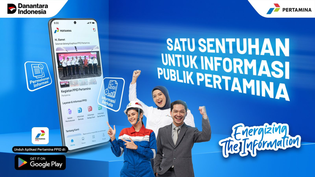 PT Pertamina (Persero) resmi meluncurkan aplikasi mobile layanan informasi publik Pertamina.