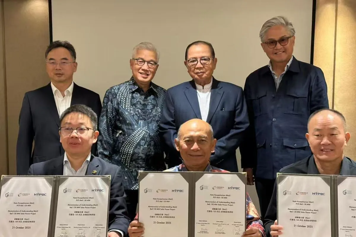 Indonesia dan China akan bangun PLTS 130 MW di Bali