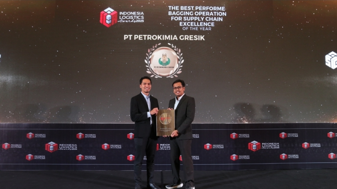 Petrokimia Gresik berhasil meraih penghargaan “The Best Performer Bagging Operation for Supply Chain Excellence of the Year” dalam ajang Indonesia Logistics Awards (ILA) 2025