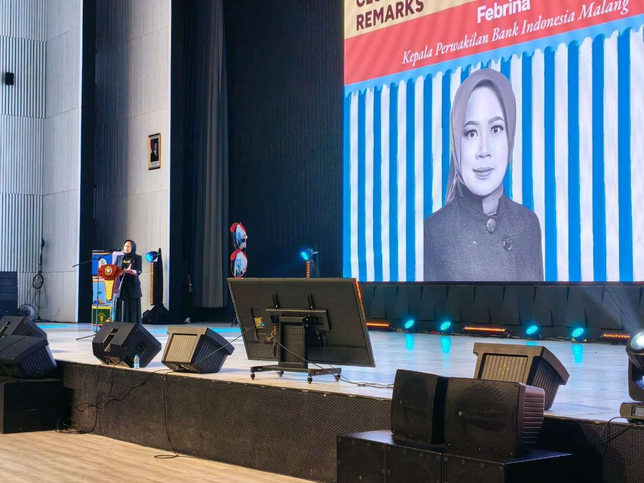 Kepala Perwakilan wilayah Bank Indonesia (KPw BI) Malang, Febrina, disela acara Arycofest 2025