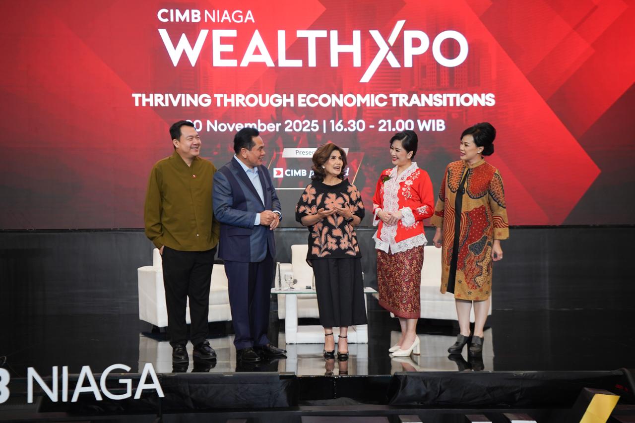 PT Bank CIMB Niaga Tbk (CIMB Niaga) menggelar signature event Wealth Xpo 2025 bertema “Tambah Wawasan, Tumbuhkan Kekayaan” di Surabaya