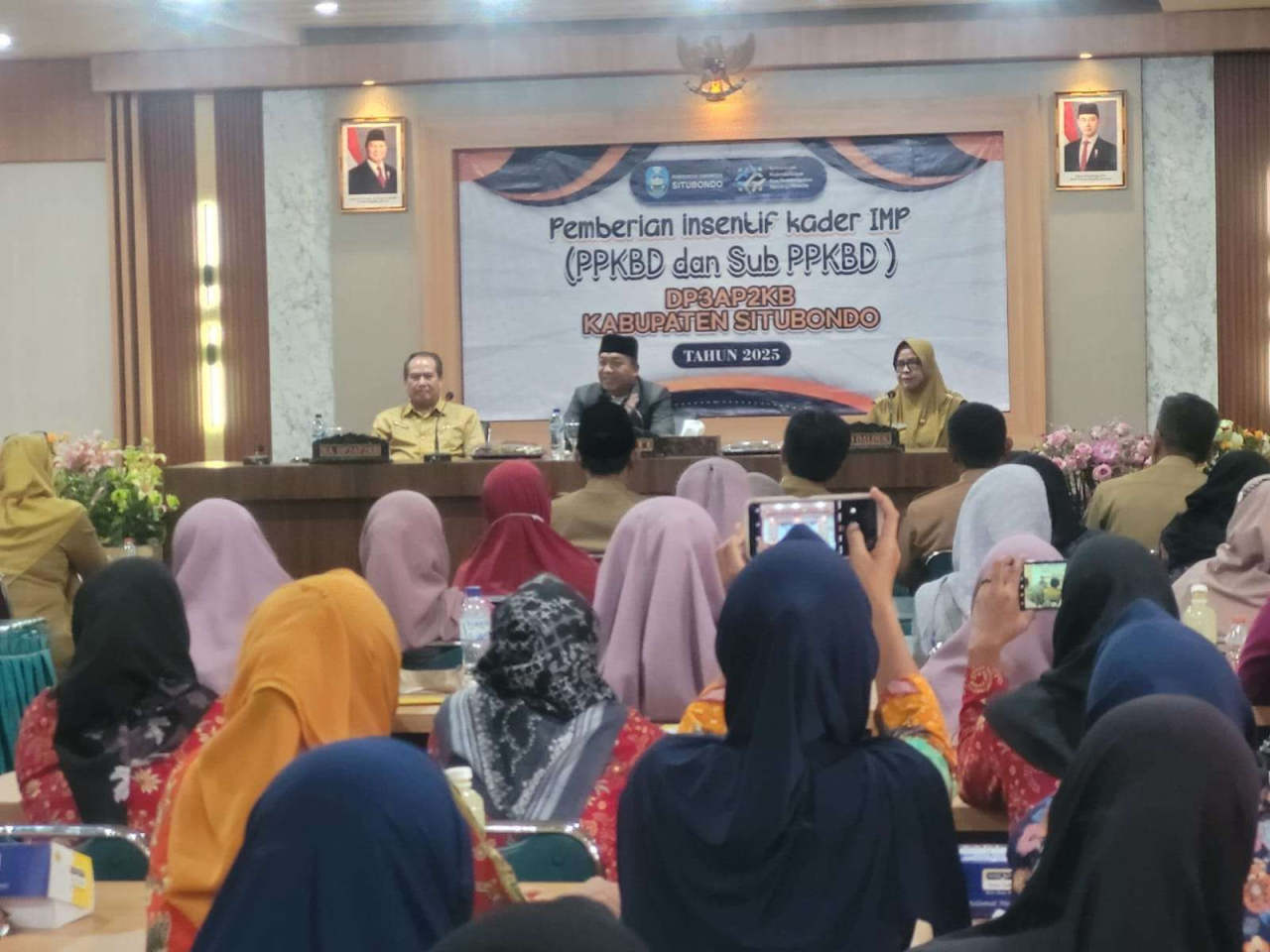 Bupati Situbondo Yusuf Rio Wahyu Prayogo menyampaikan terima kasih kepada para kader IMP PPKBD yang selama ini bekerja keras membantu pemerintah