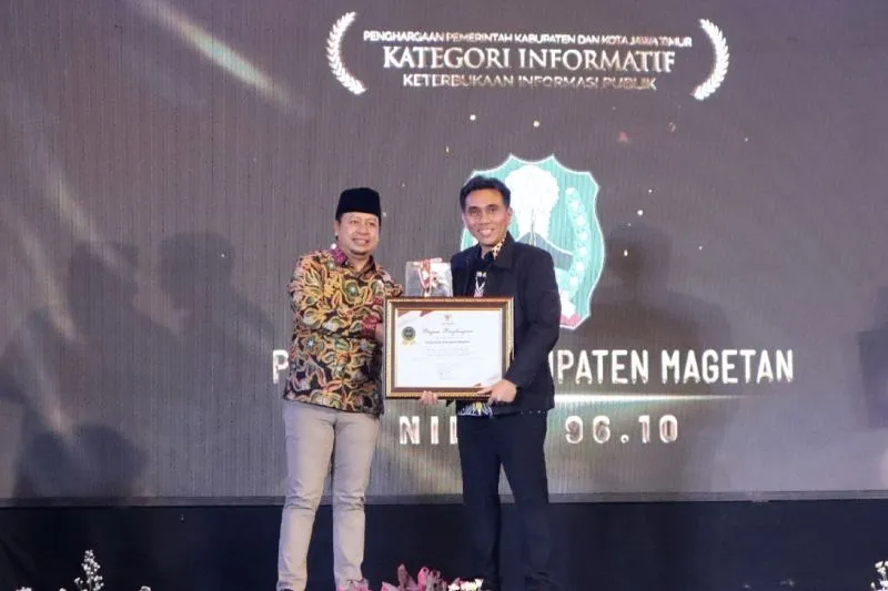 Pemkab Magetan Raih Penghargaan Keterbukaan Informasi Publik
