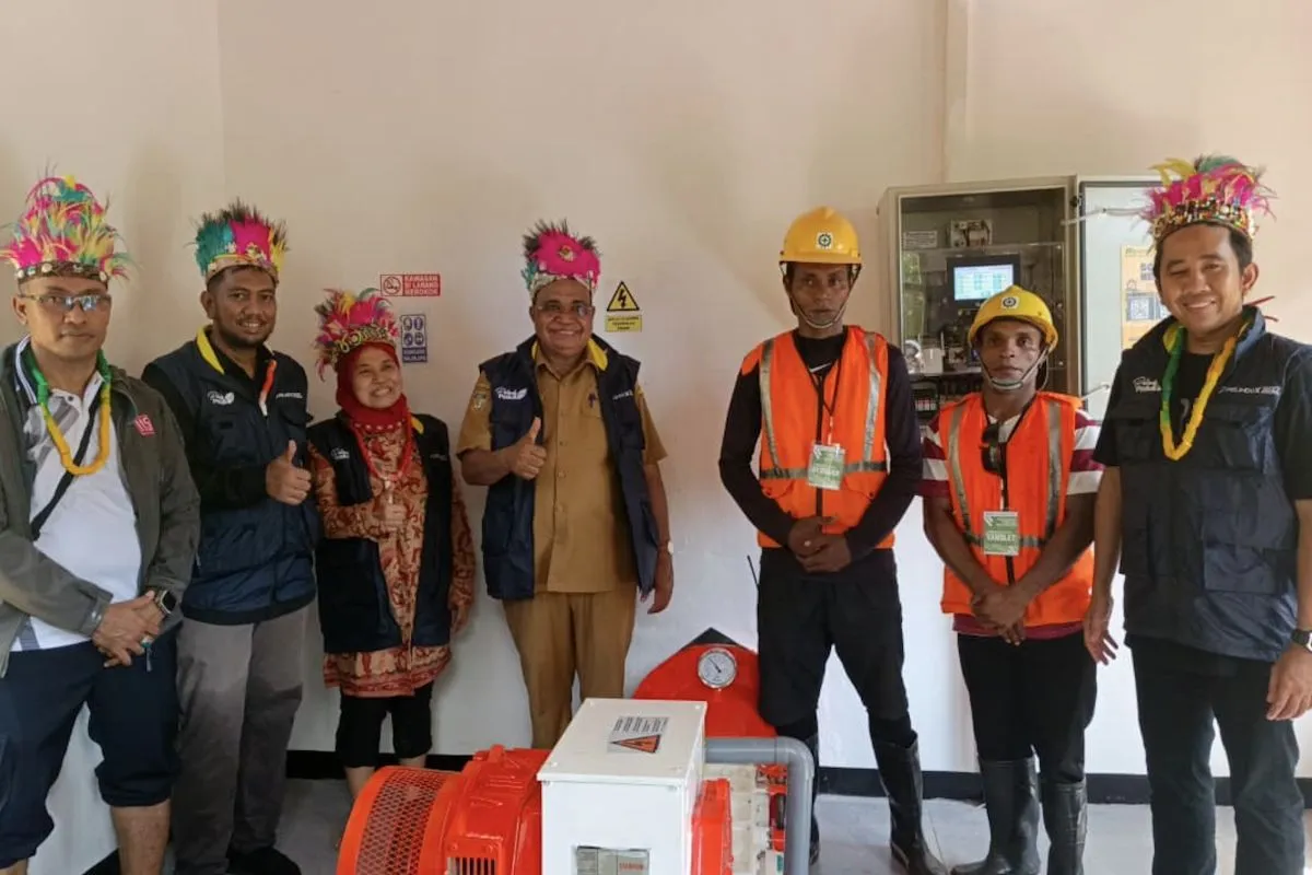 Pelindo Hadirkan Listrik Bersih di Kampung Ausem-Papua