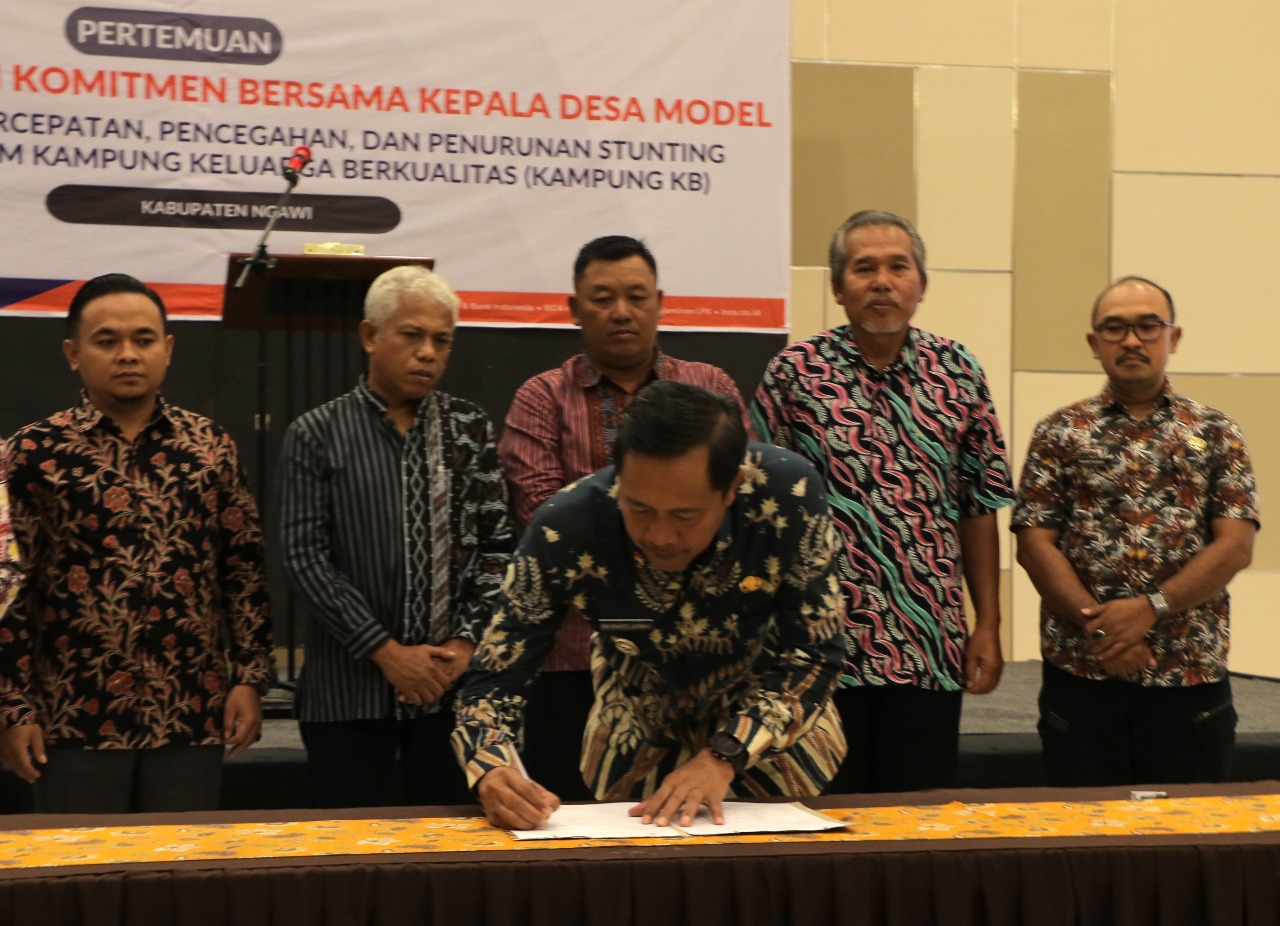 Kegiatan sosialisasi penanganan stunting di tingkat desa oleh Pemkab Ngawi