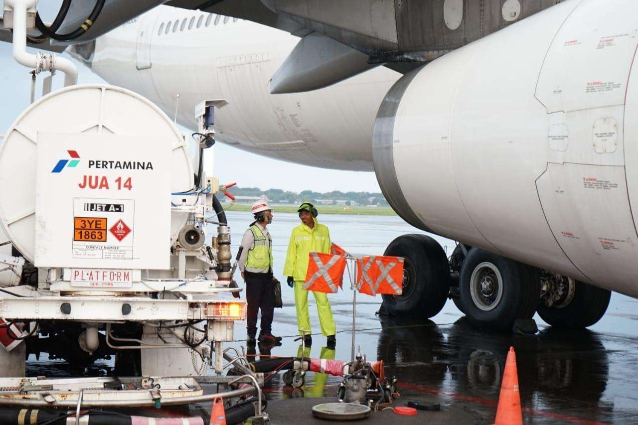 Pertamina Patra Niaga Regional Jawa Timur, Bali, dan Nusa Tenggara (Jatimbalinus) memastikan ketersediaan Avtur dalam kondisi aman