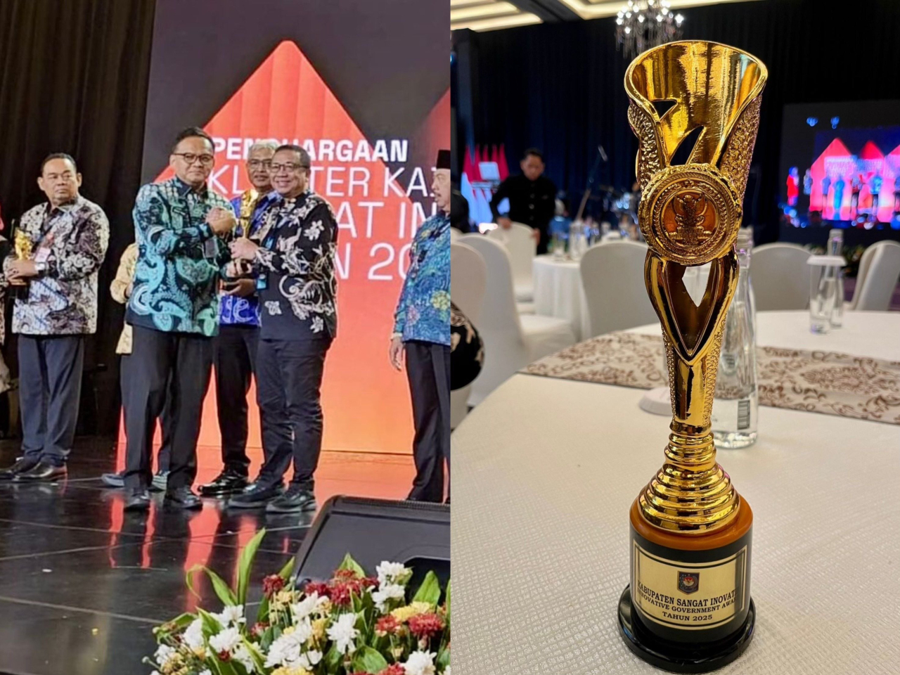Kabupaten Jember kembali mencatat prestasi di tingkat nasional setelah dinobatkan sebagai Kabupaten Sangat Inovatif dalam ajang Innovation Government Award (IGA) 2025.