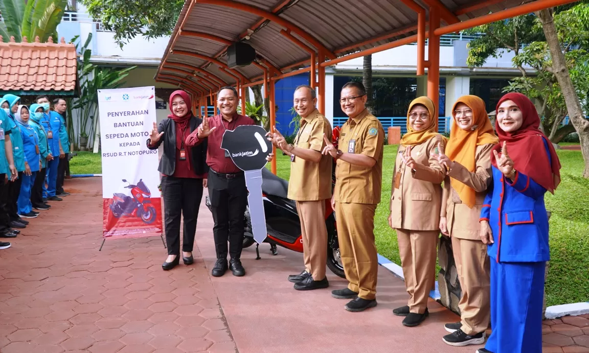 Bank Jatim Bantu Motor Operasional untuk RSUD Notopuro Sidoarjo