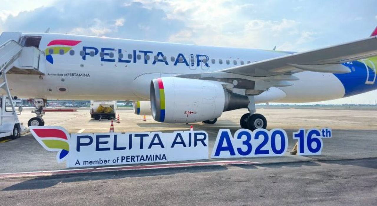 Pelita Air resmi mendatangkan pesawat Airbus A320 ke-16 mendukung angkutan udara Nataru