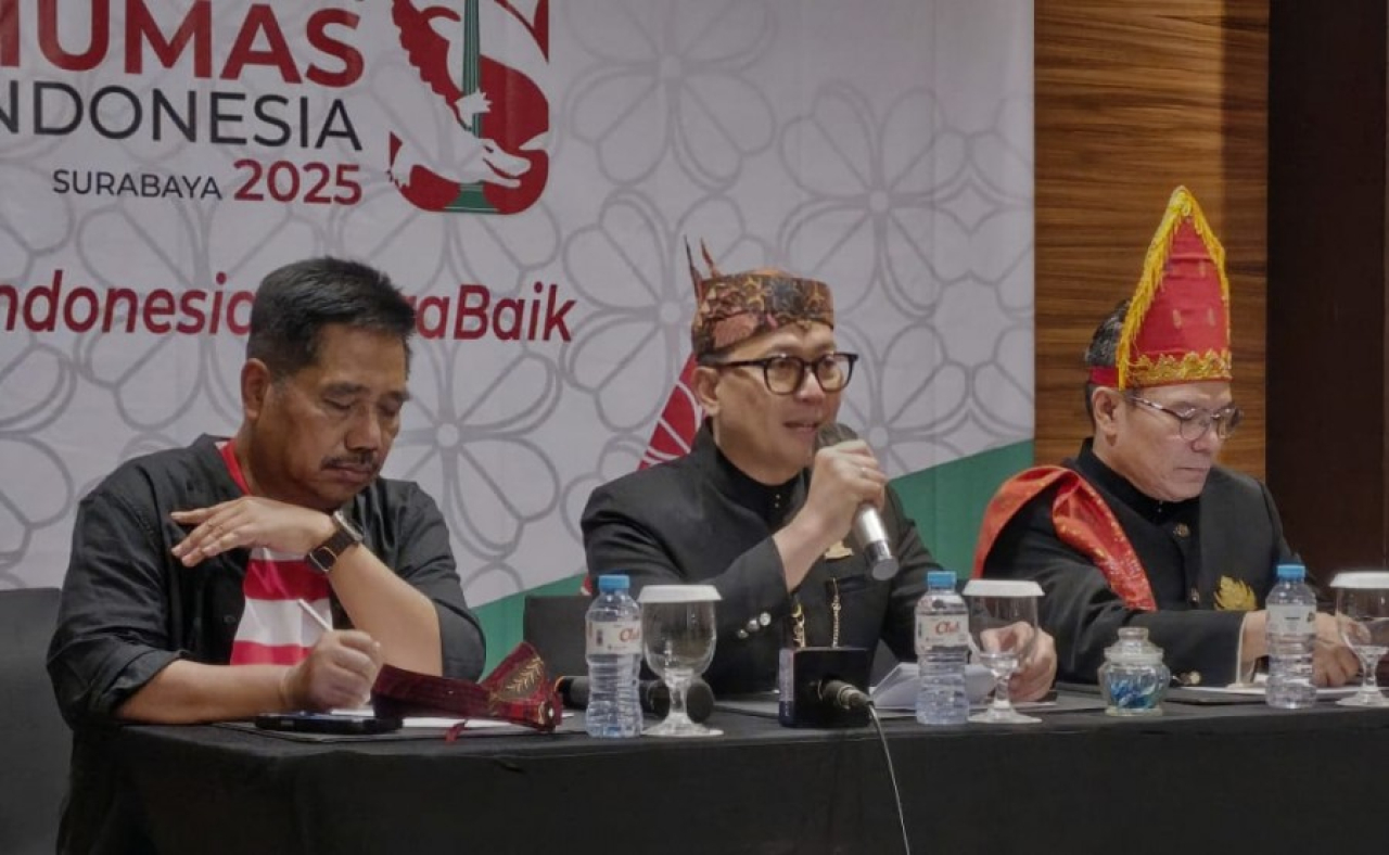 Kegiatan Konvensi Humas Indonesia (KHI) 2025 digelar di Hotel Bumi, Surabaya