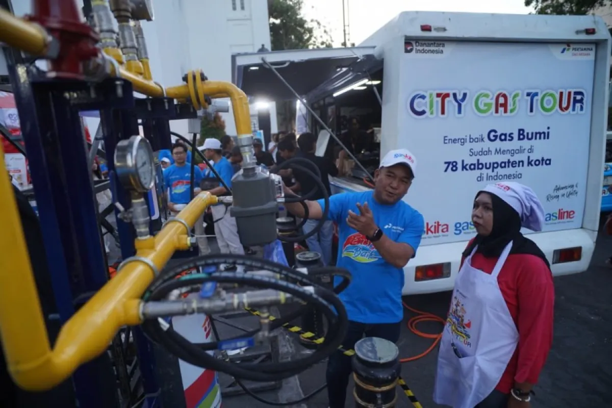 PT Perusahaan Gas Negara (Persero) Tbk (PGN) saat menggelar City Gas Tour 2026 di Kota Lama Surabaya