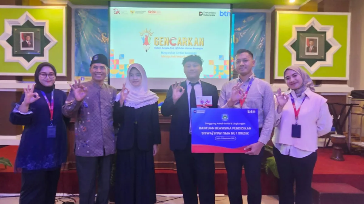 Dukung Pendidikan, BTN Gresik Berikan Beasiswa Melalui Program TJSL