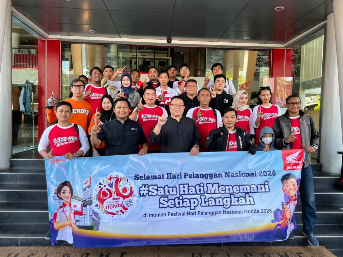 Manajemen MPM Honda Jatim Ikut Riding Bersama Konsumen Loyal di Hari Pelanggan Nasional 2026