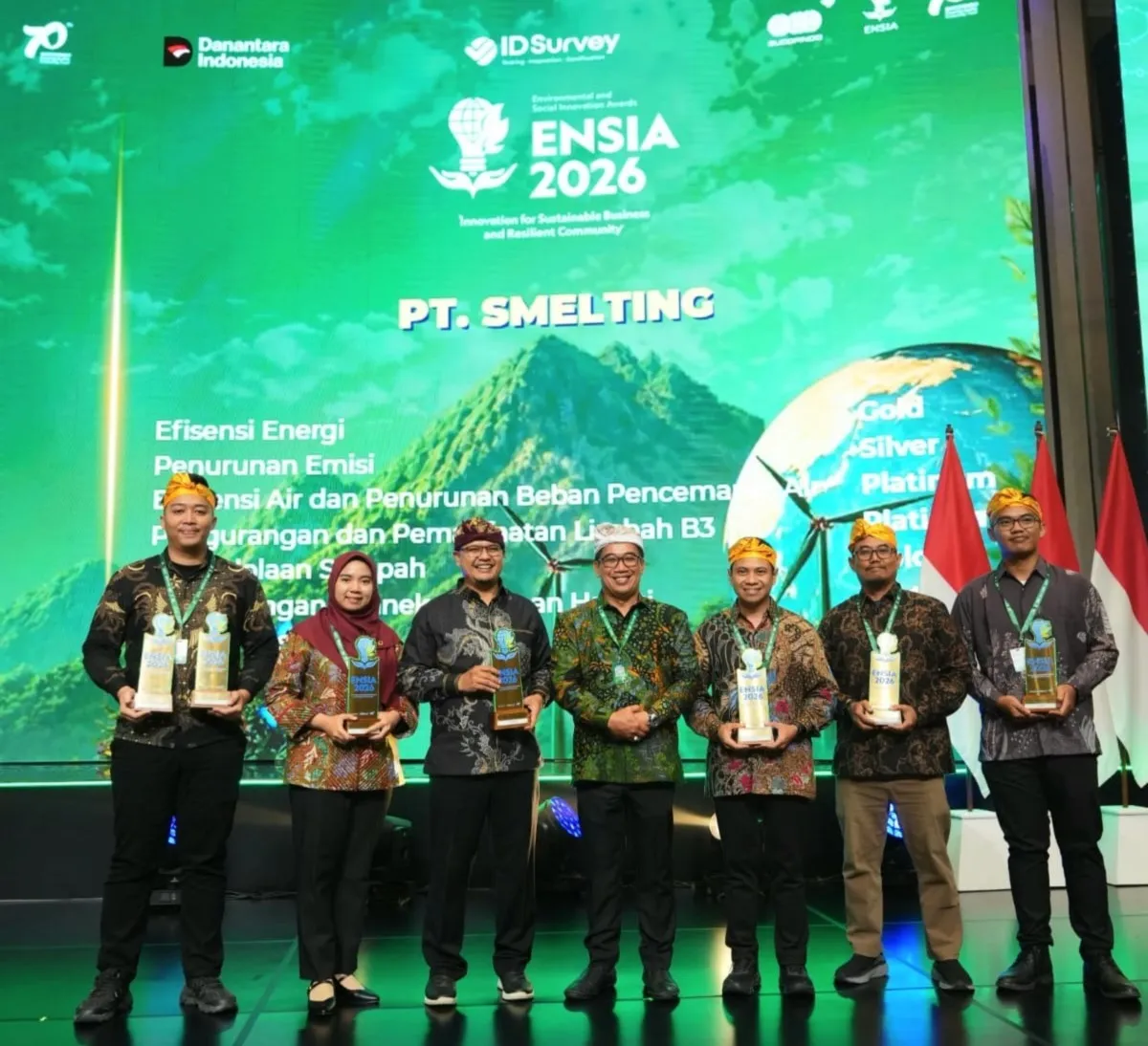 PT Smelting Sabet Best of the Best, Borong 9 Penghargaan ENSIA 2026