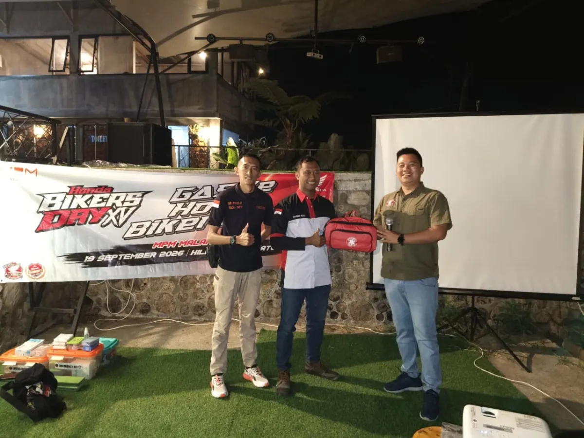MPM Honda Jatim Bekali 90 Bikers di Malang Dengan Safety Riding dan Basic Life Support