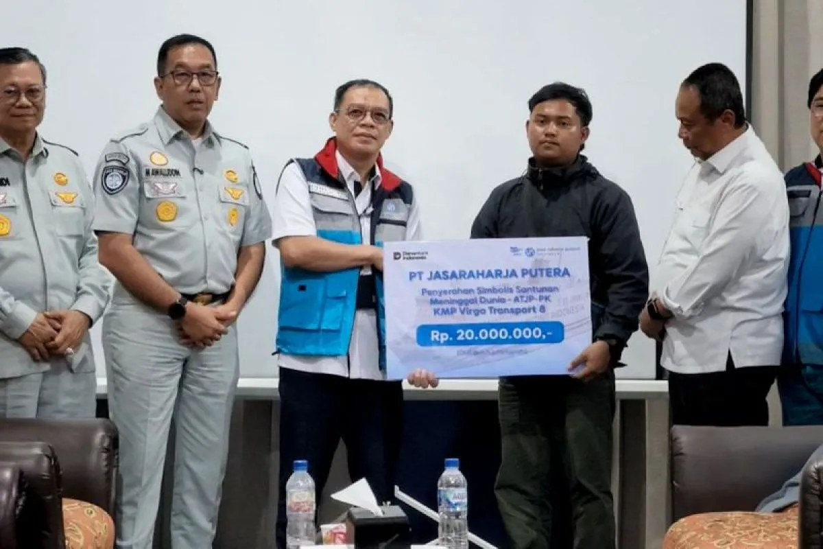 Ahli Waris Korban Meninggal KM Virgo Transport menerima asuransi Jasaraharja