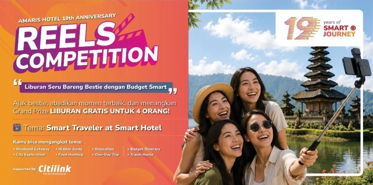 Rayakan Usia 19 Tahun, Amaris Hotel Ajak Traveler Unjuk Kreativitas Lewat Reels Competition