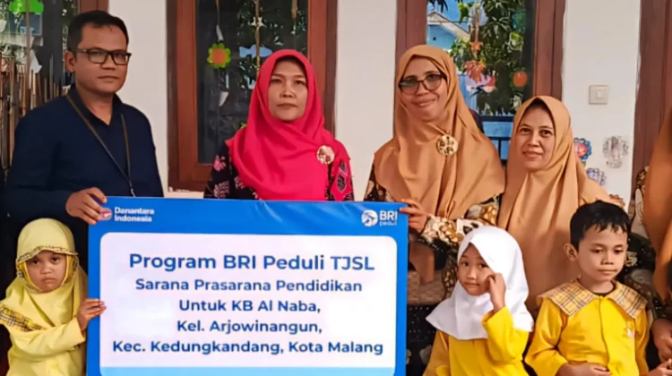 BRI Salurkan Bantuan Rp92 Juta untuk Fasilitas KB Al Naba Malang