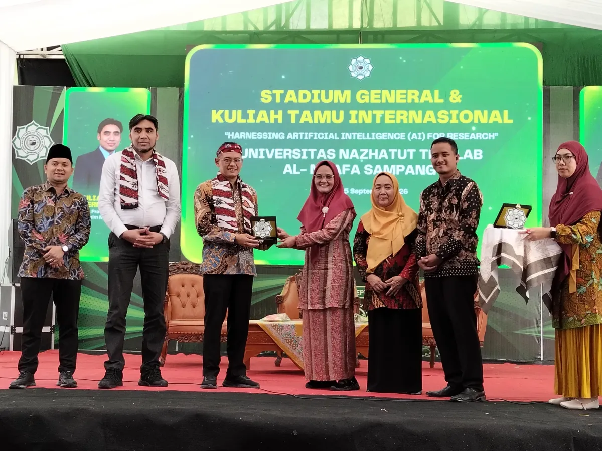UNT Al-Muafa Sampang Gandeng Kemdiktisaintek dan Akademisi Malaysia Bahas AI