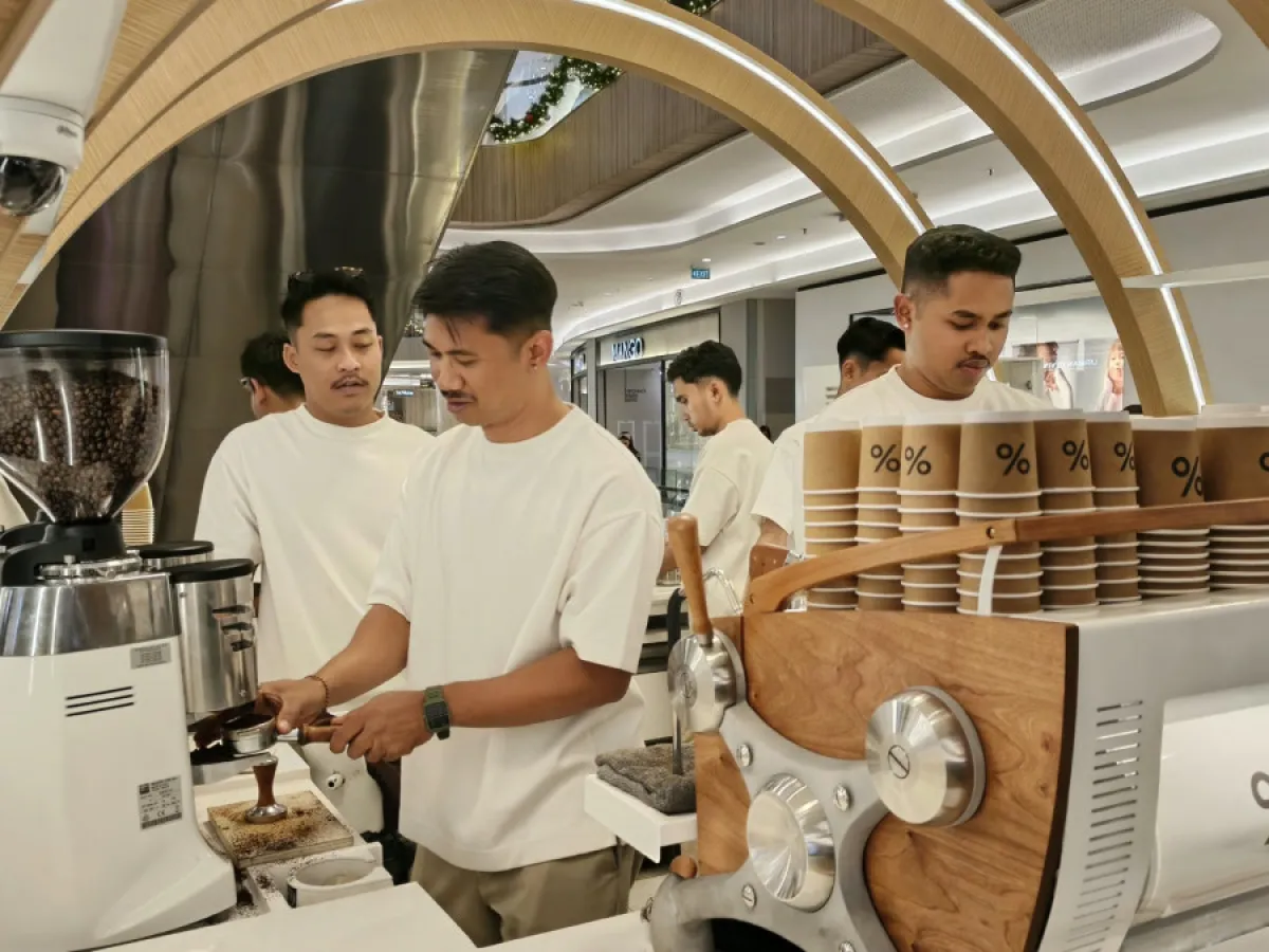 Gerai Baru % Arabica Bidik Pecinta Kopi Surabaya