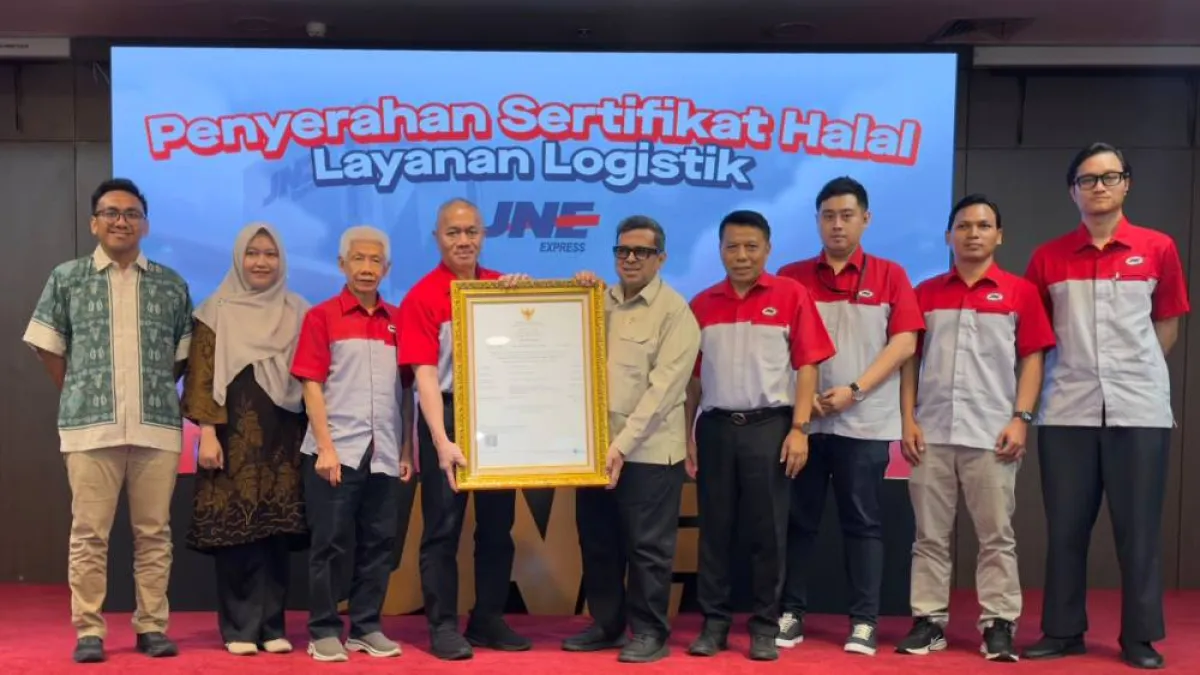 JNE Raih Sertifikasi Halal BPJPH, Perkuat Standar Layanan Logistik