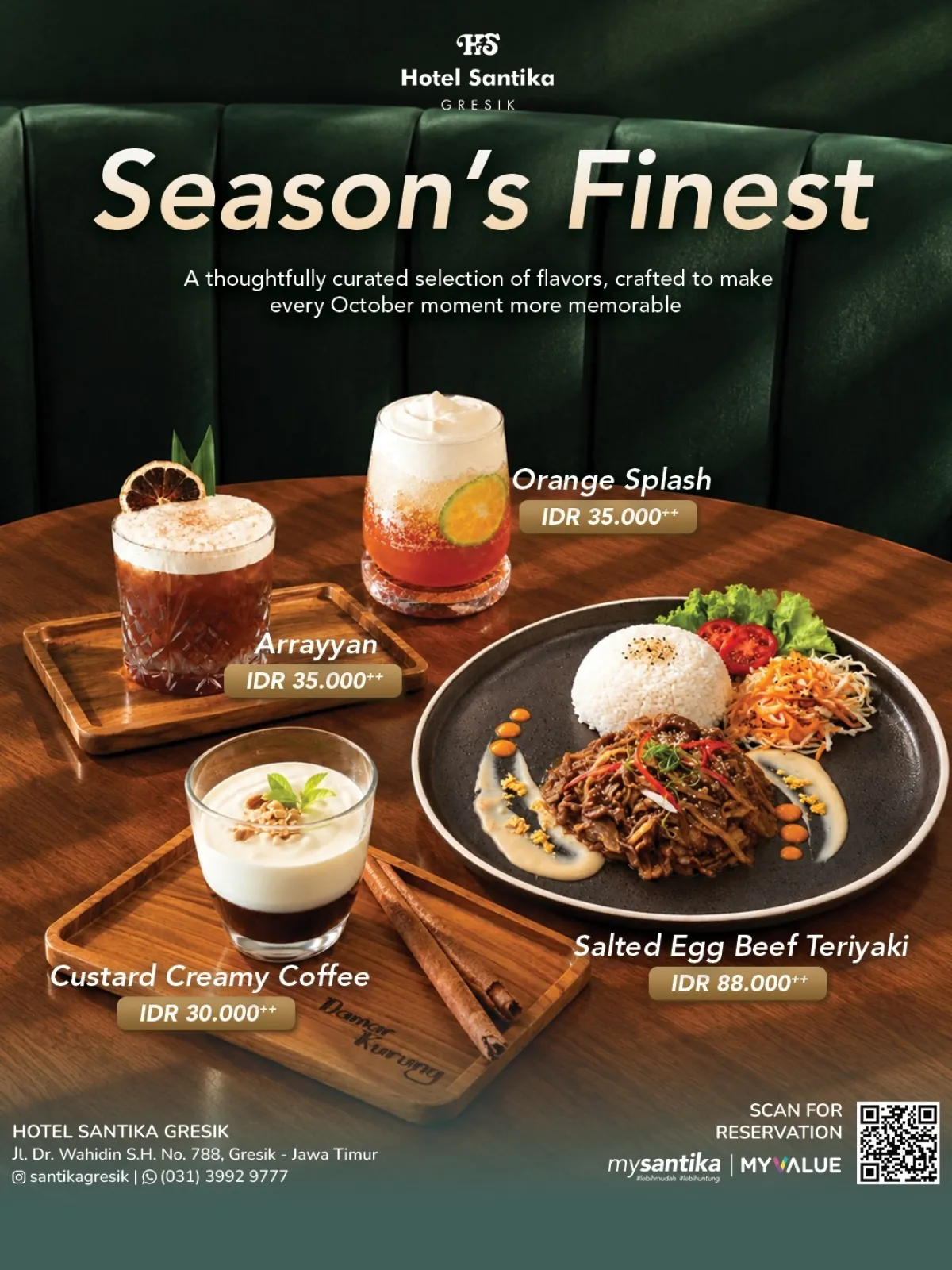 Hotel Santika Hadirkn Menu Salted Egg Beef Teriyaki di Bulan Oktober