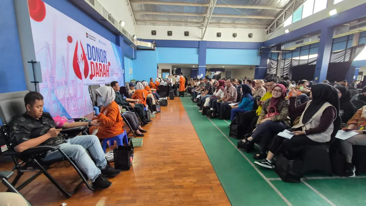 Peringati Momentum Sumpah Pemuda, Ratusan Pegawai Pelindo Regional 3 Serentak Ikuti Aksi Donor Darah