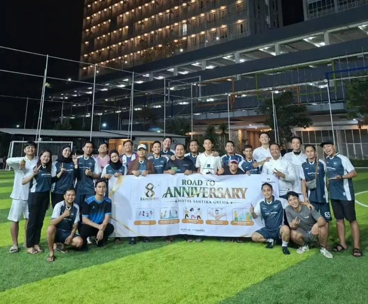 Hotel Santika Gresik Gelar Mini Soccer Bersama Tamu Longstay