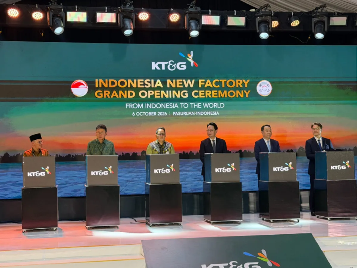 KT&G Resmikan Dua Pabrik Baru di Pasuruan dengan Investasi Rp6,9 Triliun