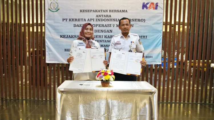 KAI Daop 7 MoU Hukum dengan Kejari Kabupaten Kediri