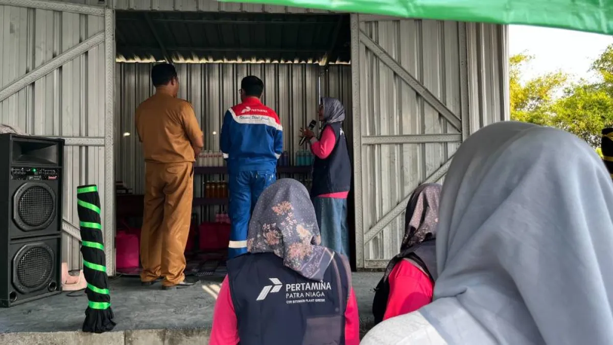 Pertamina Renovasi Gudang Bank Sampah Kuat di Gresik, Dorong Pengelolaan Lingkungan