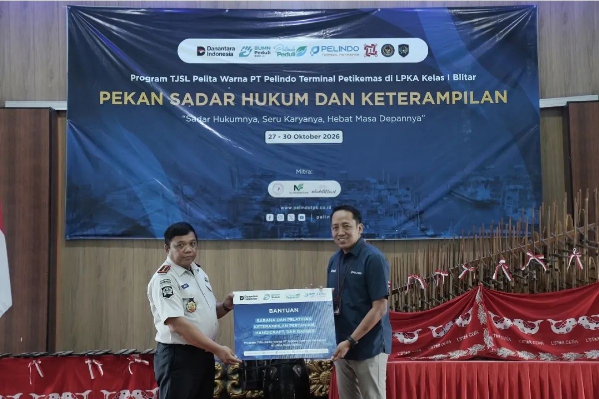 Pelindo Terminal Petikemas Bekali Keterampilan Anak Binaan LPKA Kelas I Blitar