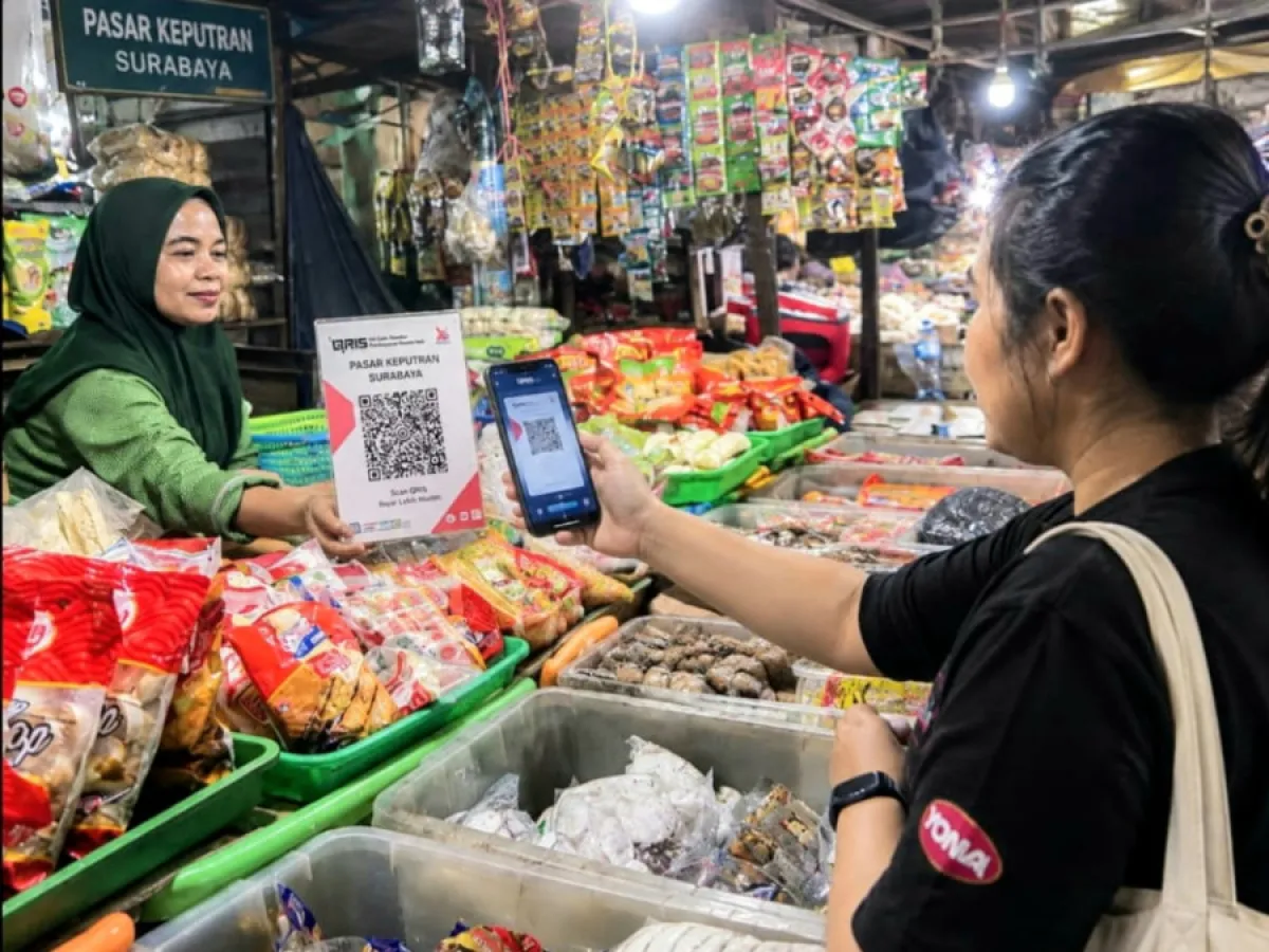 BRI Hadirkan Fasilitas WiFi di Pasar Keputran Surabaya untuk Permudah Transaksi QRIS