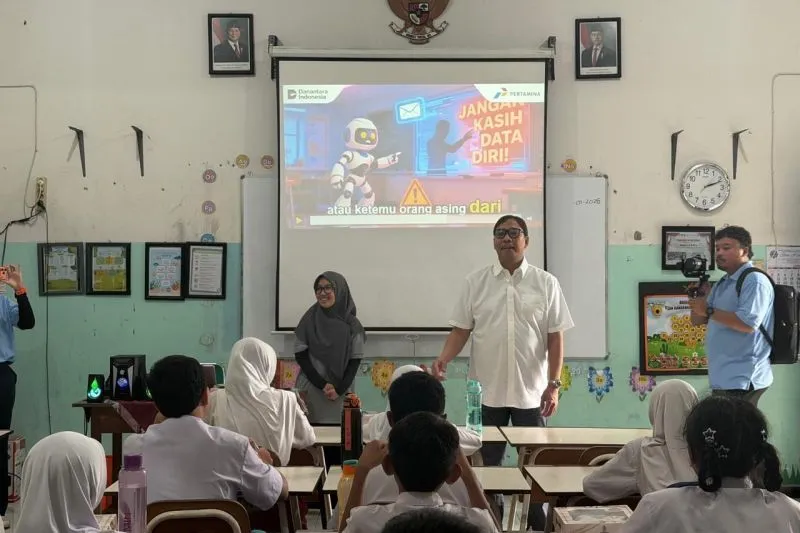 Pertamina Bekali Siswa SDN Kandangan Bijak Gunakan Teknologi Informasi