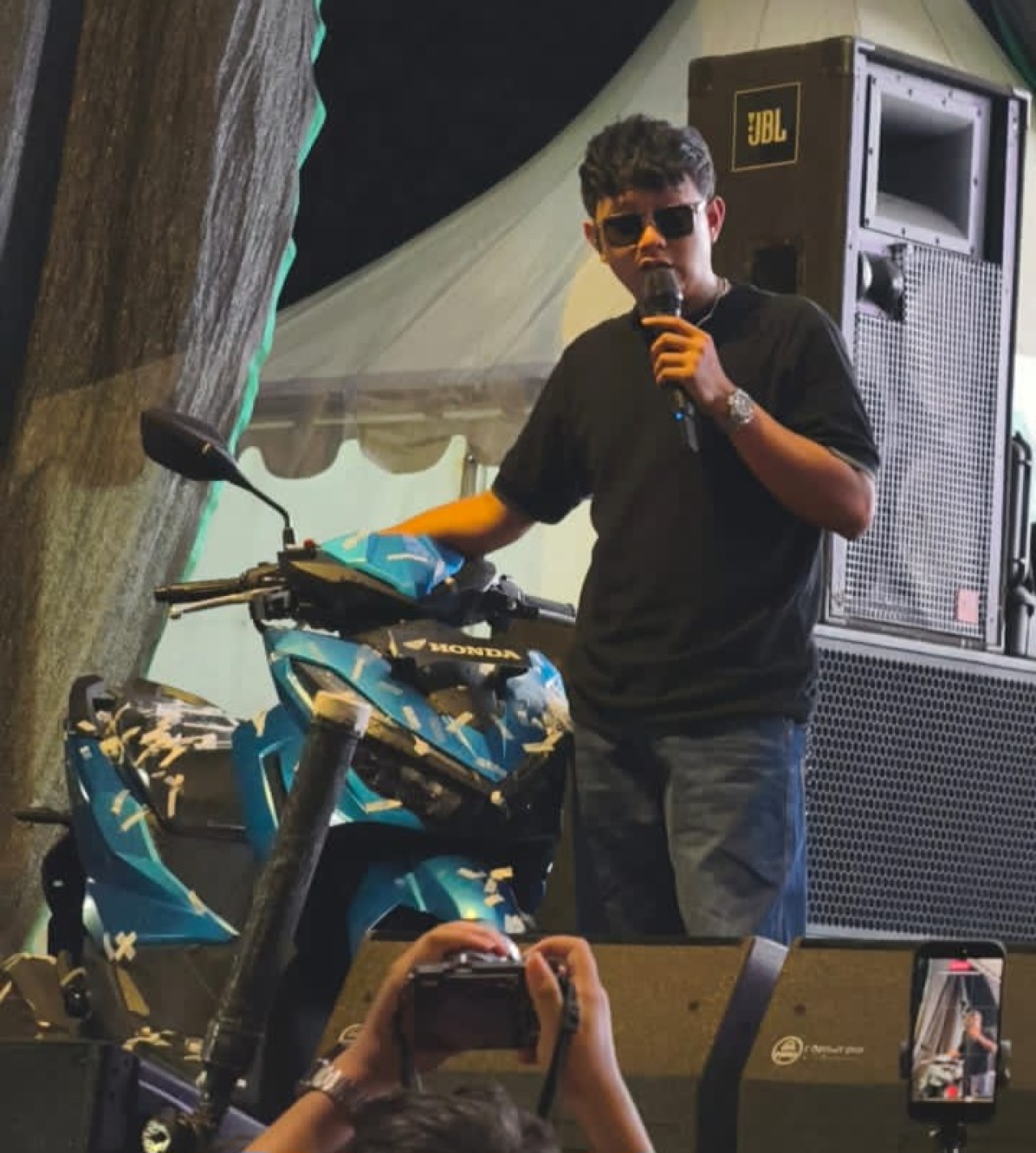Denny Caknan dalam launching Regional Public Launching All New Honda Vario 125