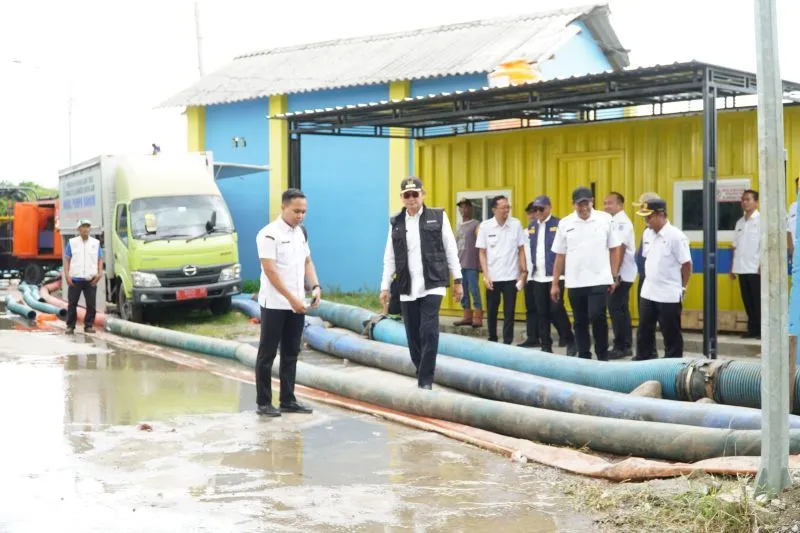 Atasi Banjir Bengawan Jero, Pemkab Lamongan Kerahkan Tiga Pompa