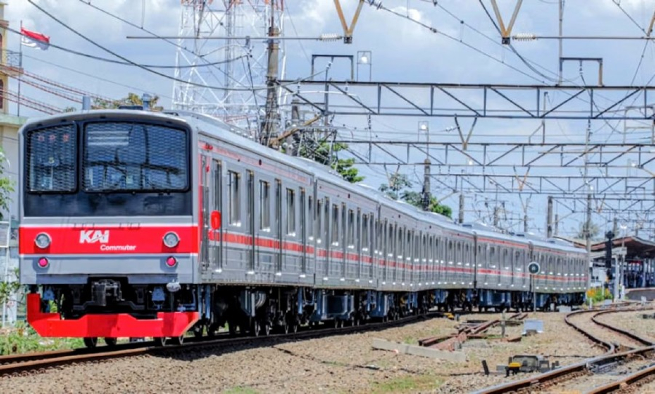 Ilustrasi kereta rel listrik