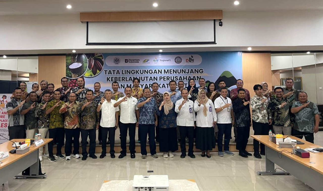 Kegiatan diskusi PT Perkebunan Nusantara I (PTPN I) Regional 5 bersama KLH dan DLH Jatim