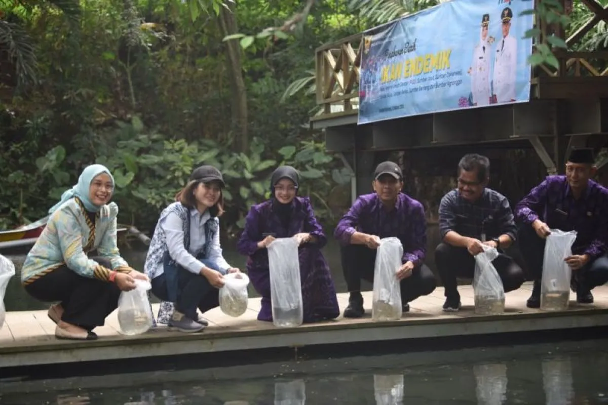 Pemkot Kediri Tebar 13 Ribu Benih Ikan Endemik