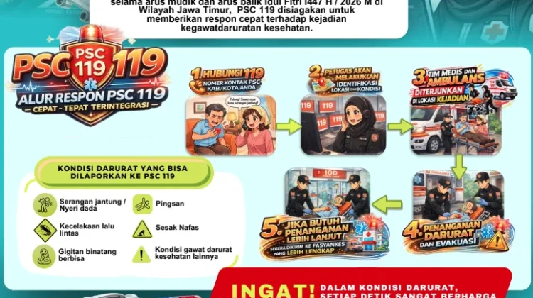 Dinkes Jatim Siagakan 217 Pos Kesehatan Selama Lebaran