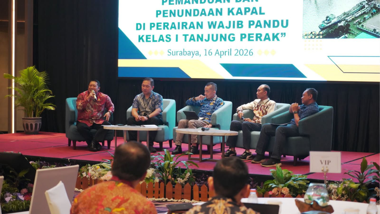 Sosialisasi program Optimalisasi Pemanfaatan Zona Labuh atau Express Anchorage Zone Service (EAZI) oleh TTL dan KSOP Tanjung Perak Surabaya