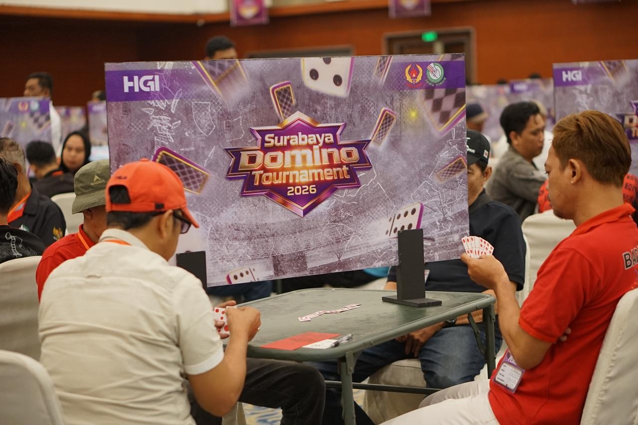 Pertandingan Surabaya Domino Tournament 2026 di Grand City Convention