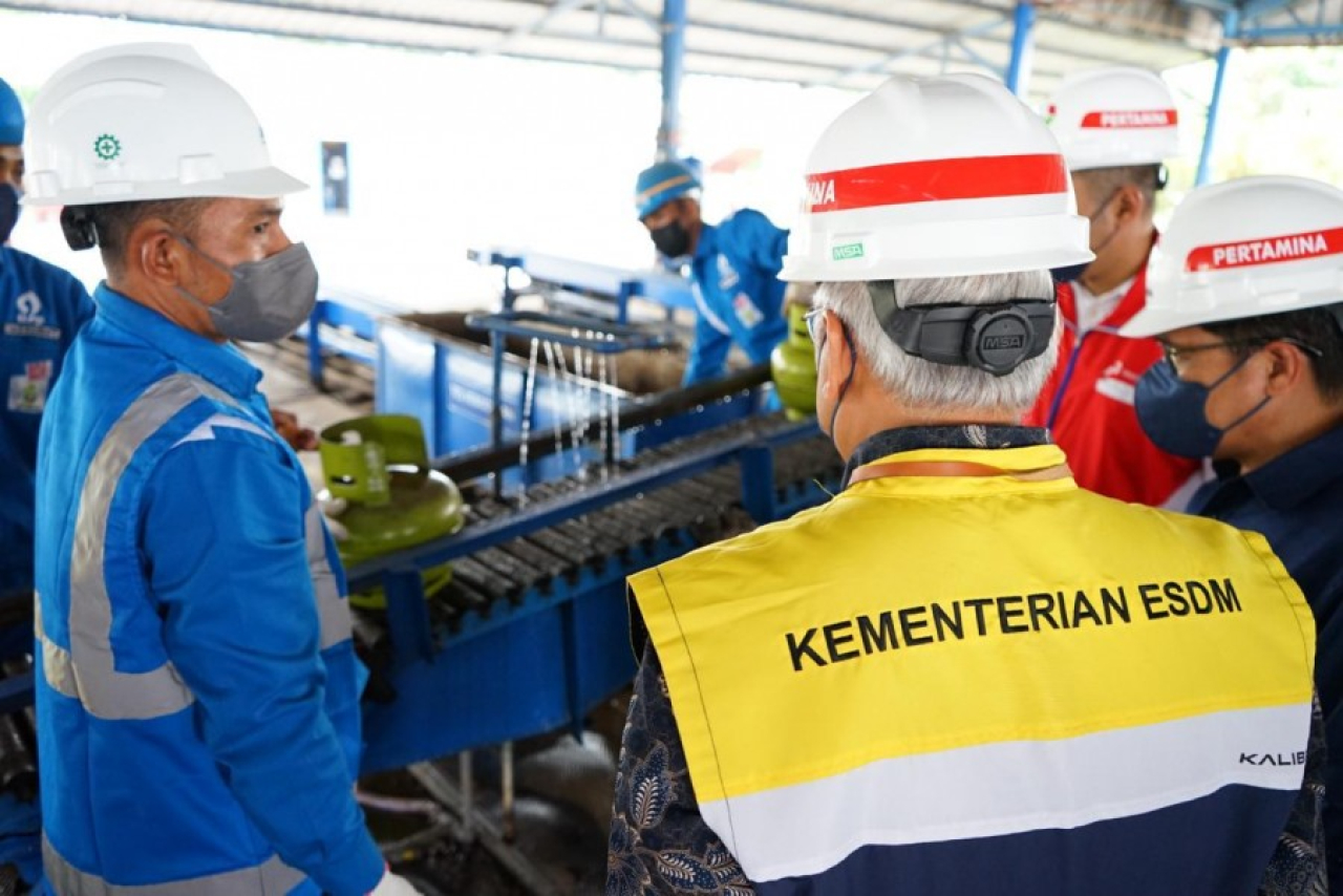 Kegiatan peninjauan di Tuban dilaksanakan di lembaga penyalur LPG Pertamina, mulai dari SPBE hingga ke distribusi akhir di pangkalan