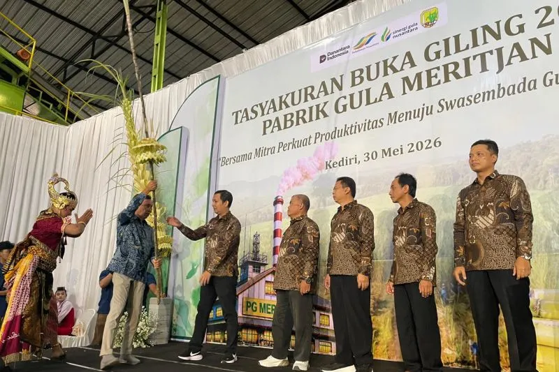 Tahun Ini PG Meritjan Kediri Target Giling 2,5 juta Kuintal Tebu